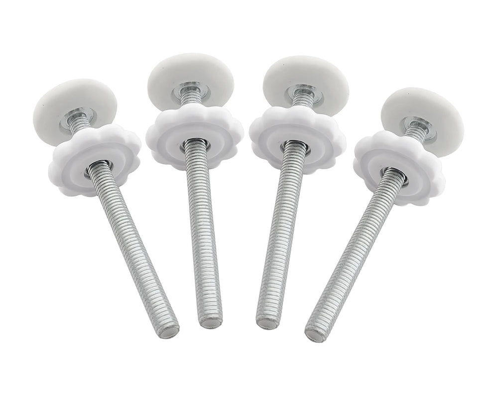 AMORBASE threaded spindle rods 8mm four-pack with anti-slip pads for wall protection