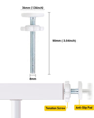 AMORBASE 8mm spindle rod with gel knot pads protects walls during pressure mounting
