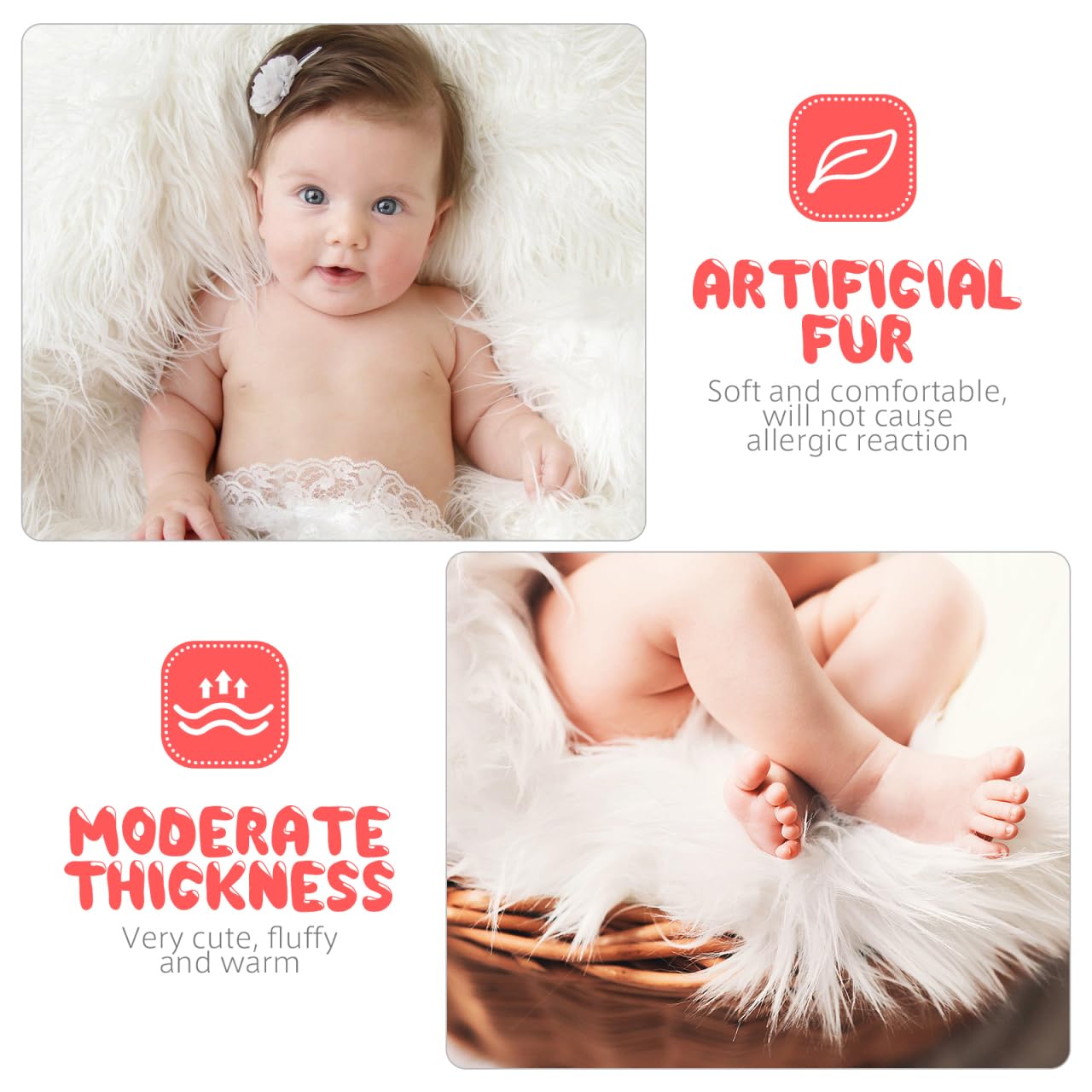 Amosfun rug in a nursery scene adds soft texture to decor