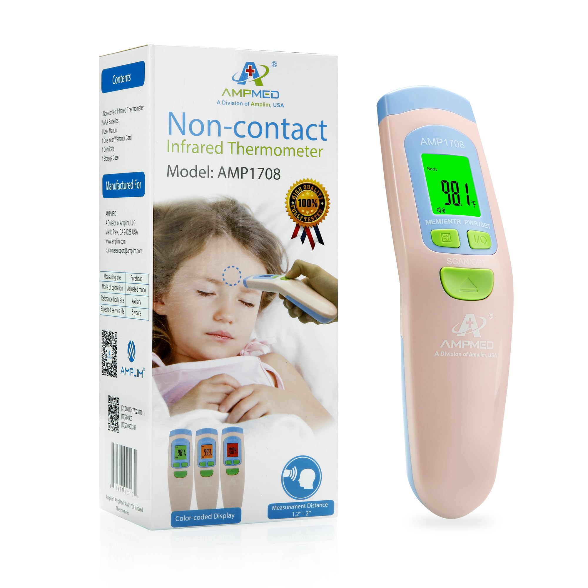 Amplim AmpMed clean design promotes easy sanitization.