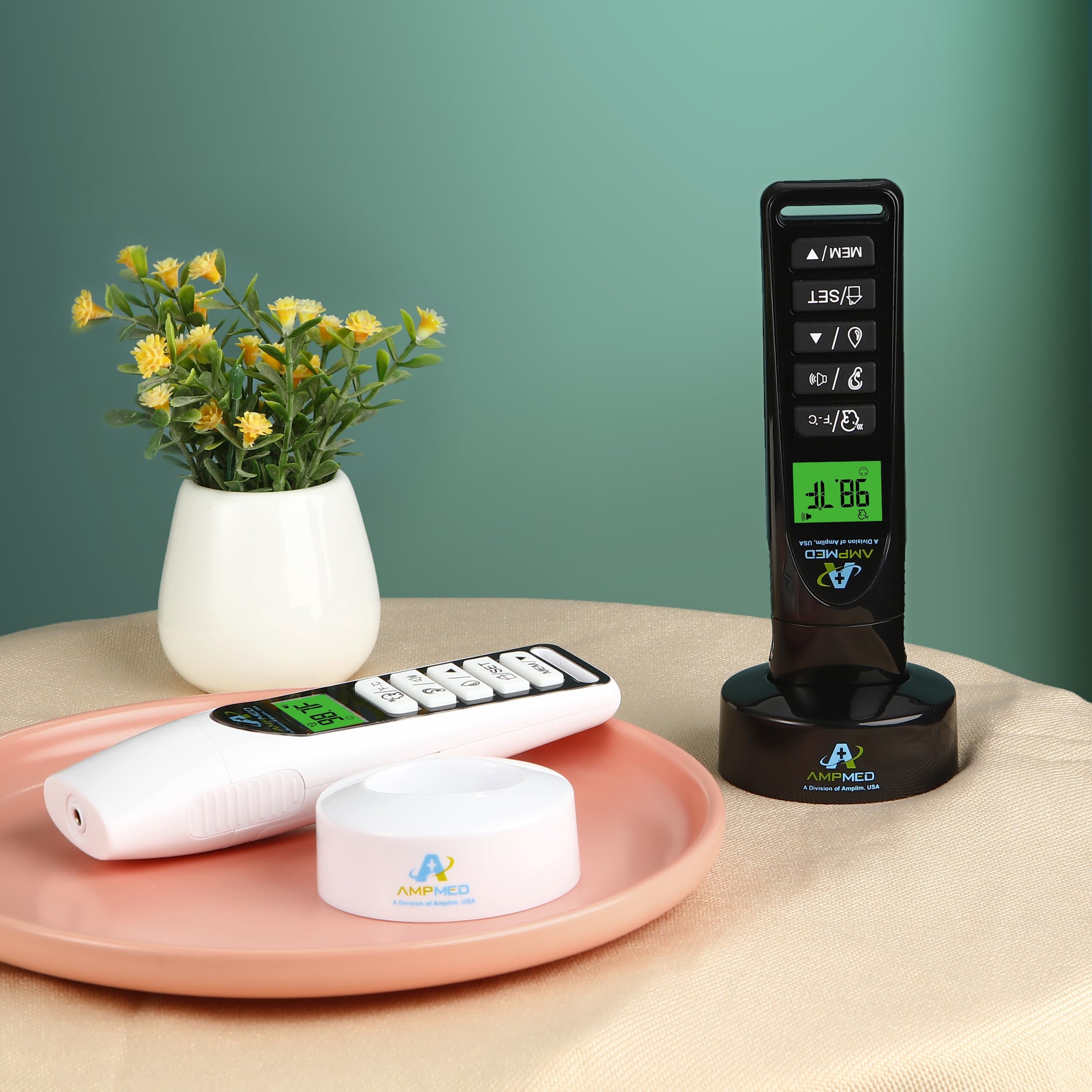 Amplim Baby Thermometer memory stores 60 readings for trend tracking.