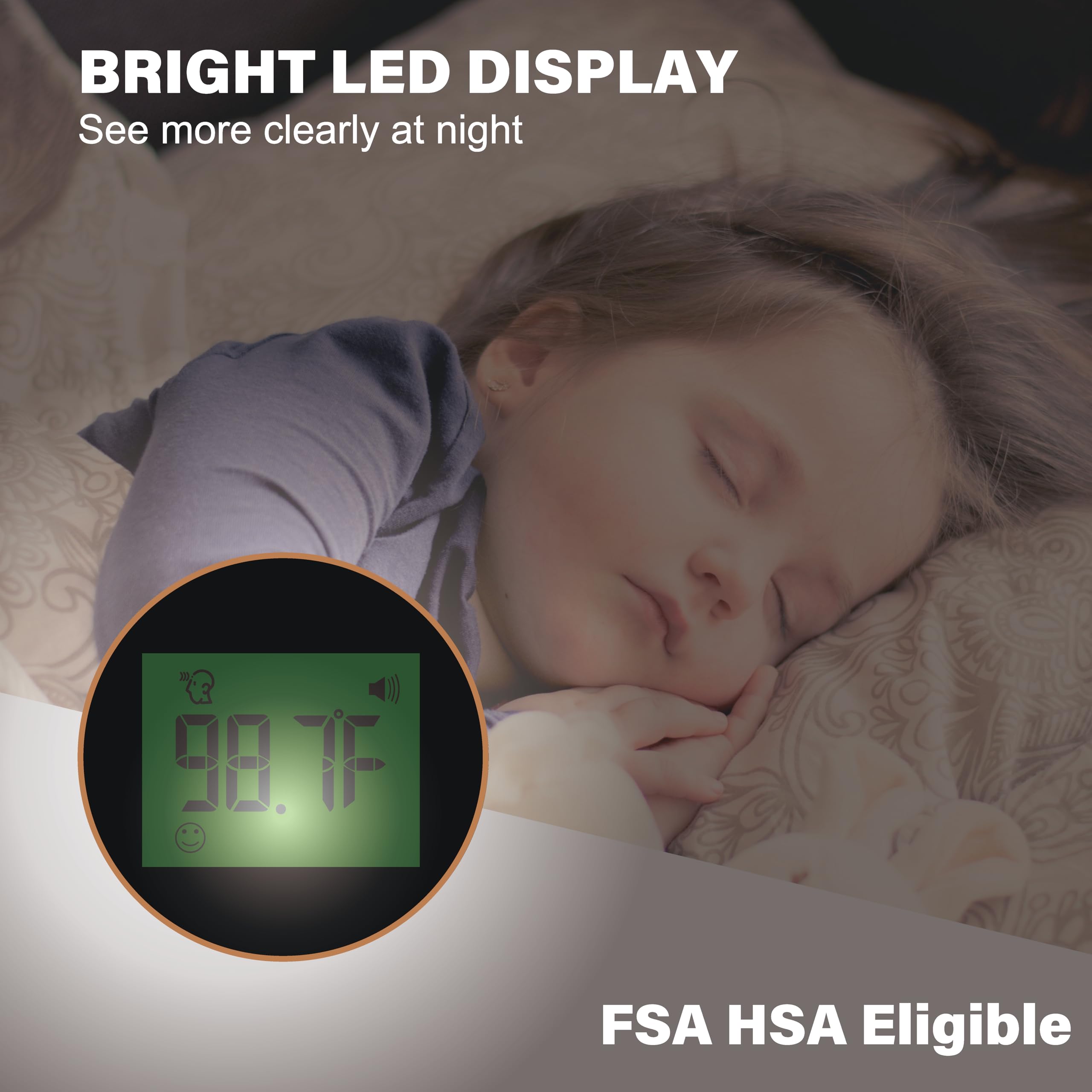 Amplim Baby Thermometer night-light to aid nighttime checks.