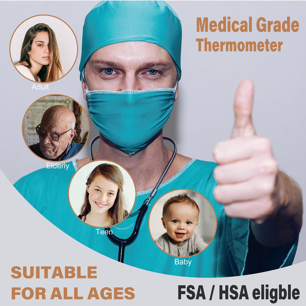 Amplim Forehead Thermometer memory 32 readings helps track trends over time