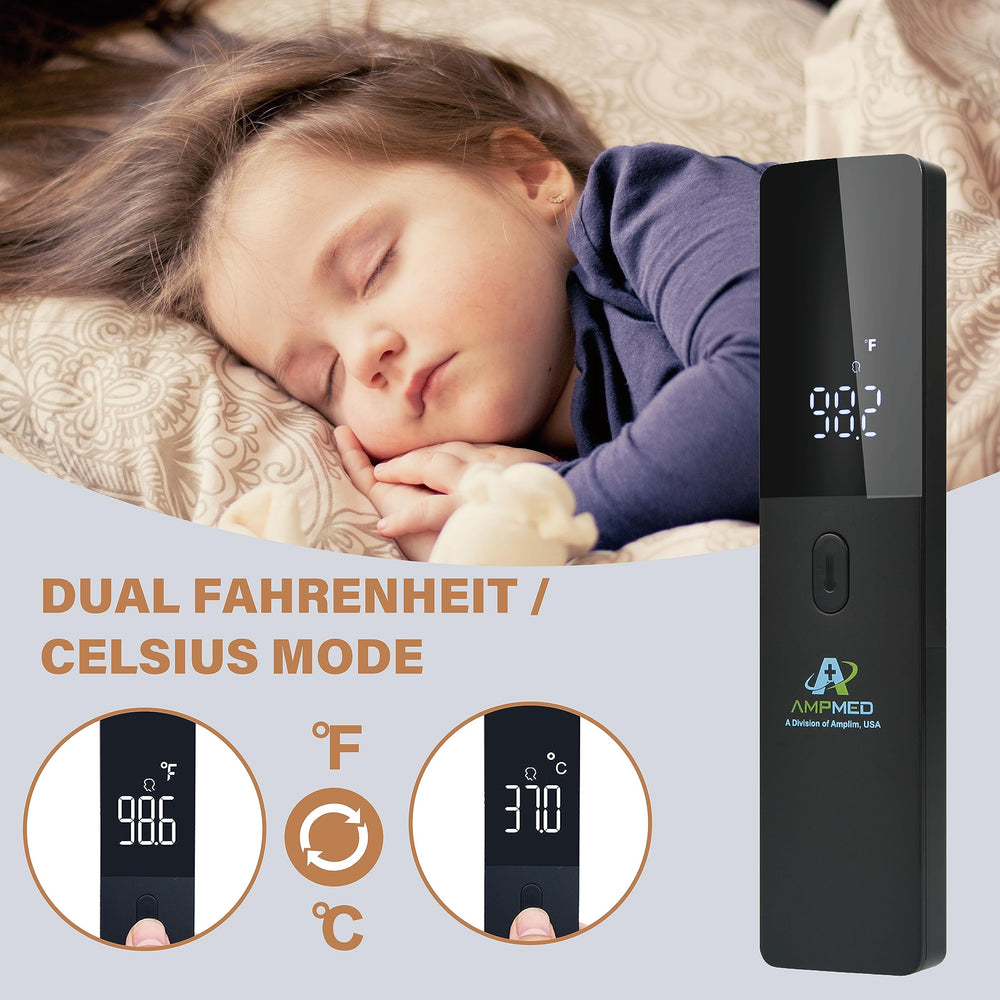 Amplim hygienic-design thermometer emphasizes non-contact use and easy cleaning