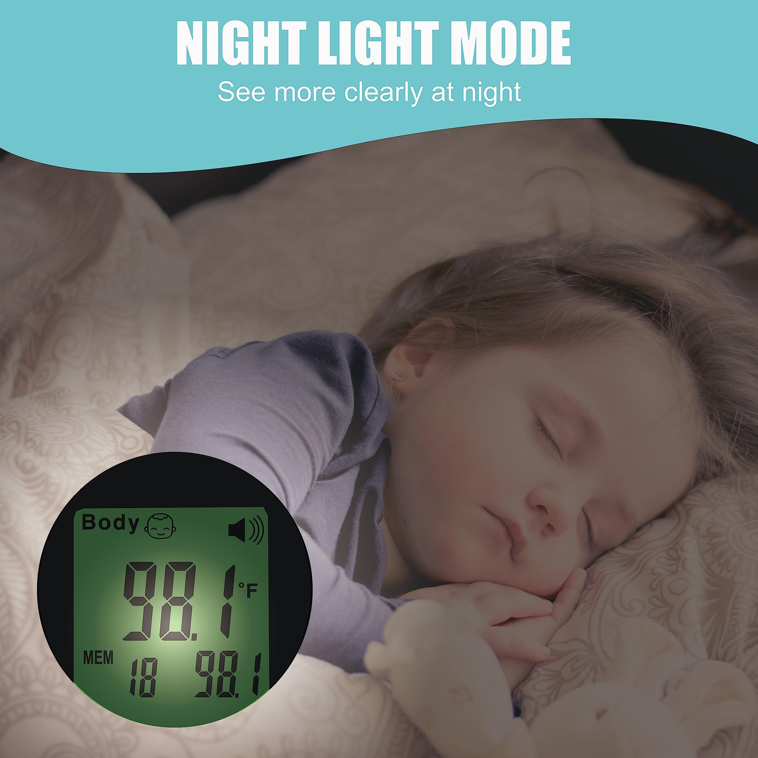 Amplim thermometer supports Celsius and Fahrenheit settings