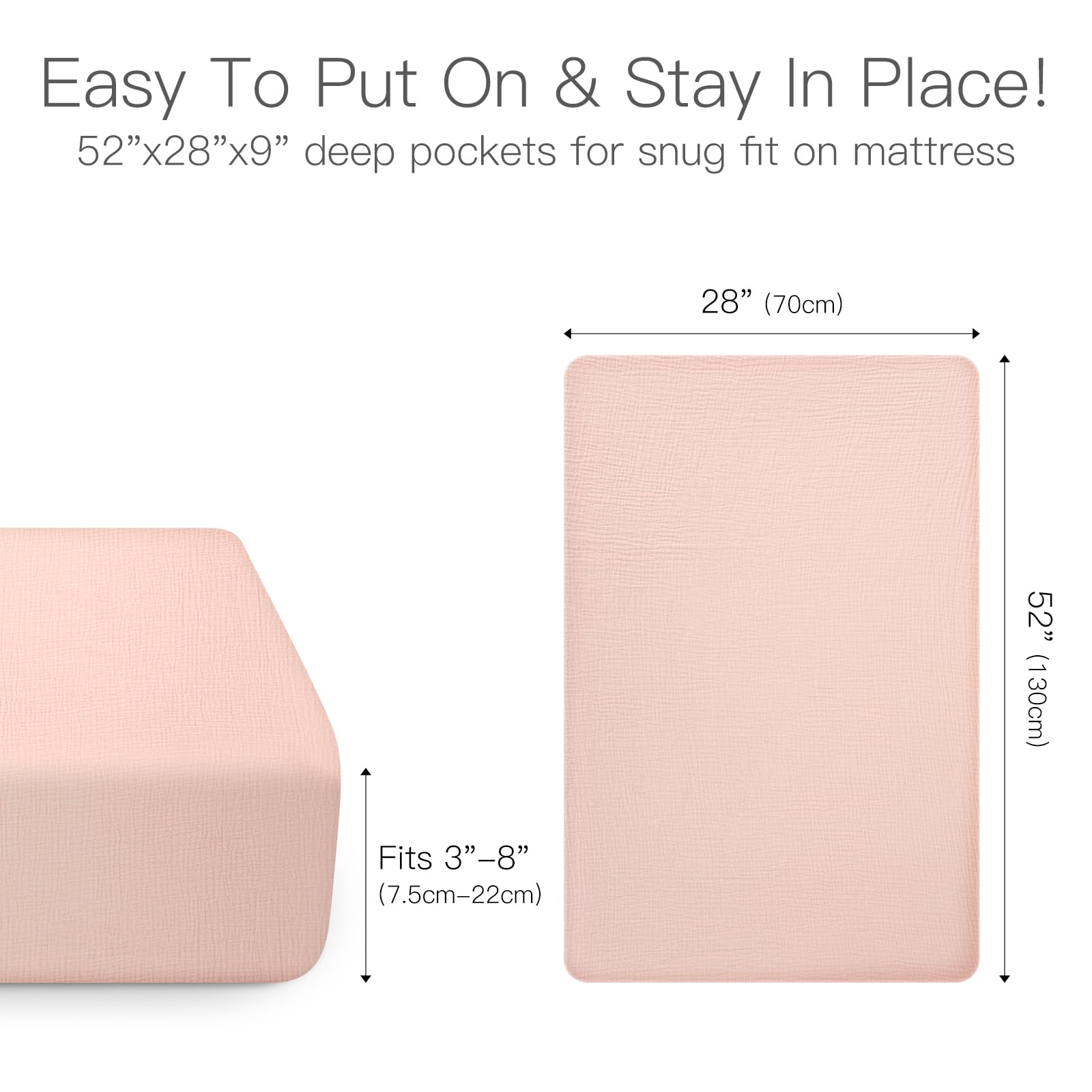 Amrcbb baby bedding neutral nursery decor complements any crib setup