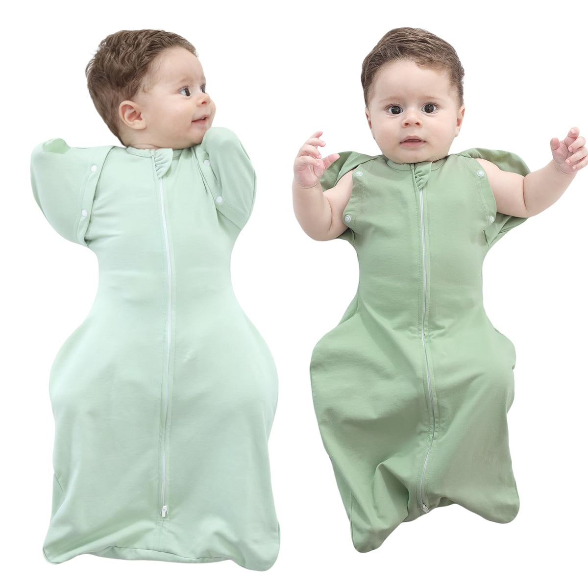 Amrcbb baby swaddle twins pack secures sleep for 3-6 month olds.