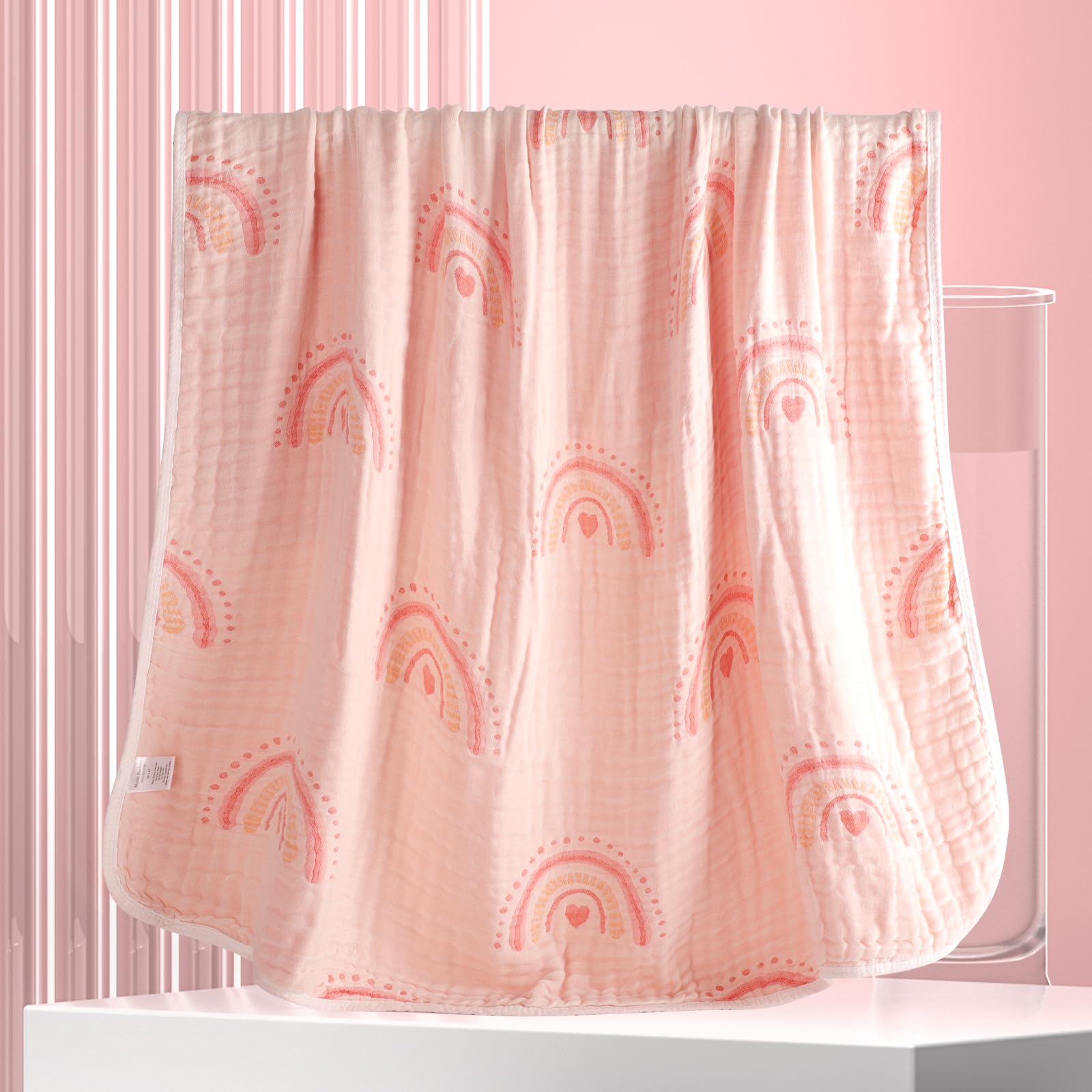 Amrcbb cotton-muslin blanket nap-time helper for restful daytime breaks.