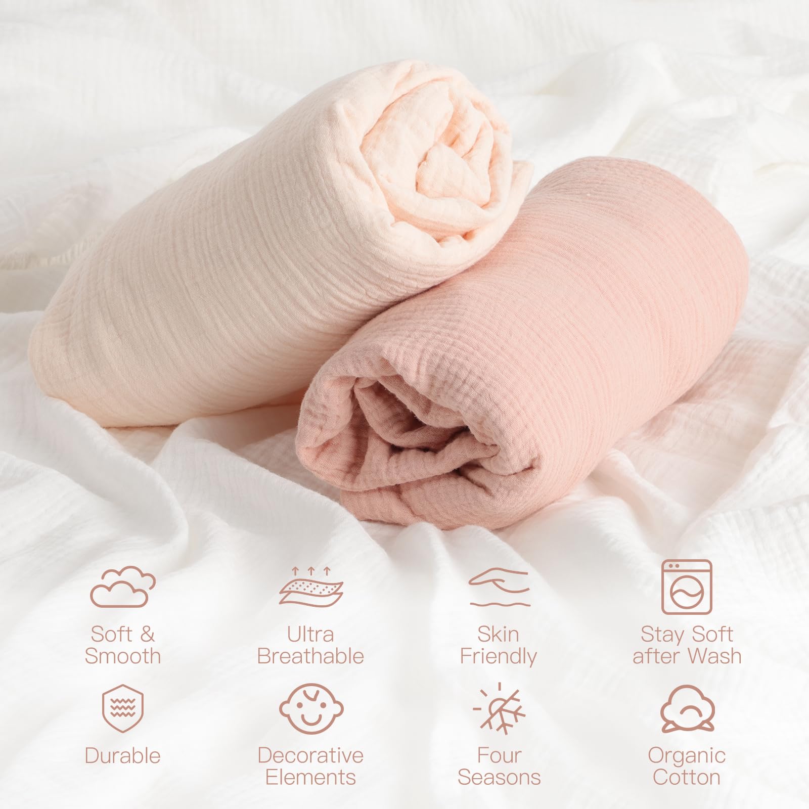 Amrcbb machine washable crib sheet with minimal shrinkage after washes