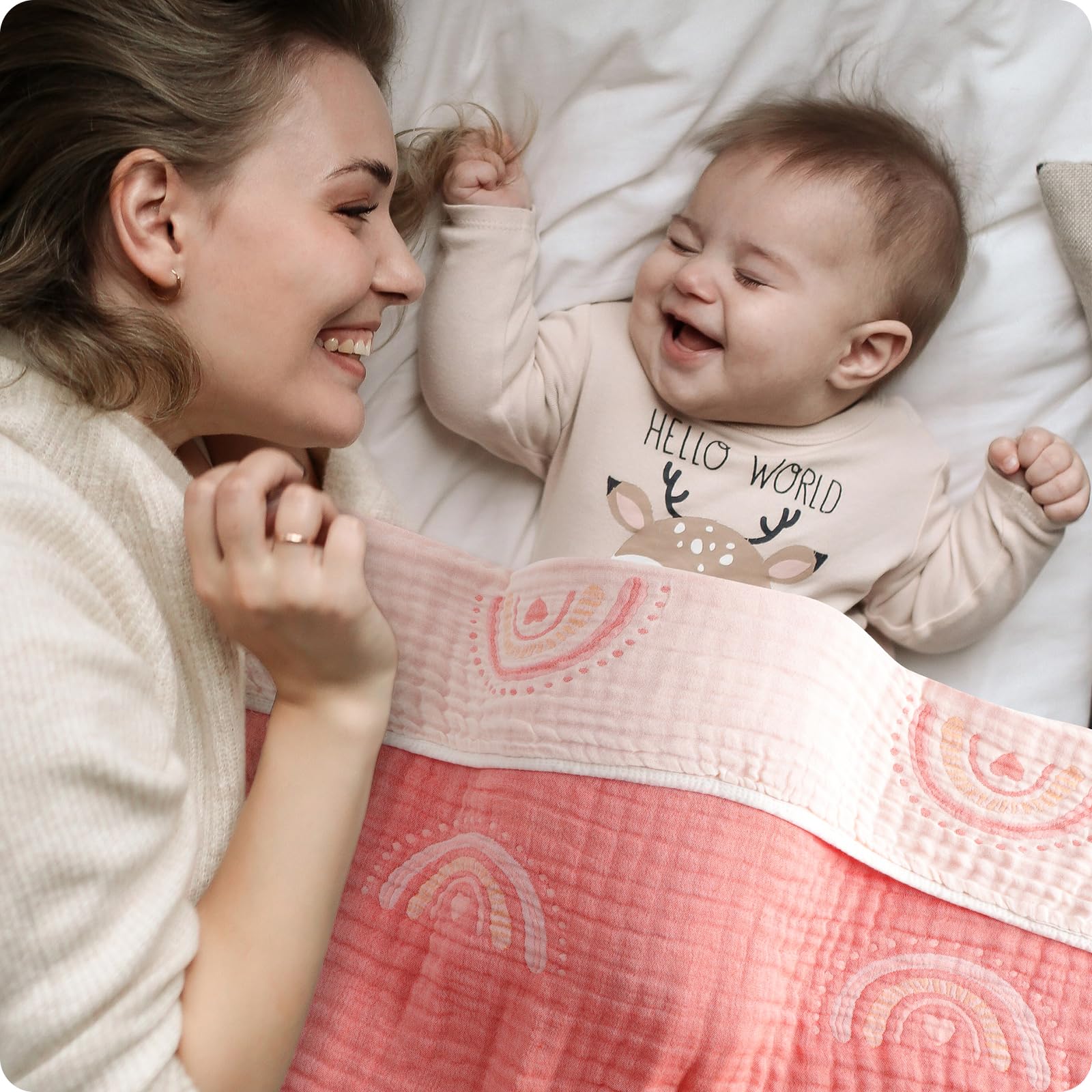 Amrcbb muslin blanket daycare-soft keeps little ones comfy at daycare and trips.