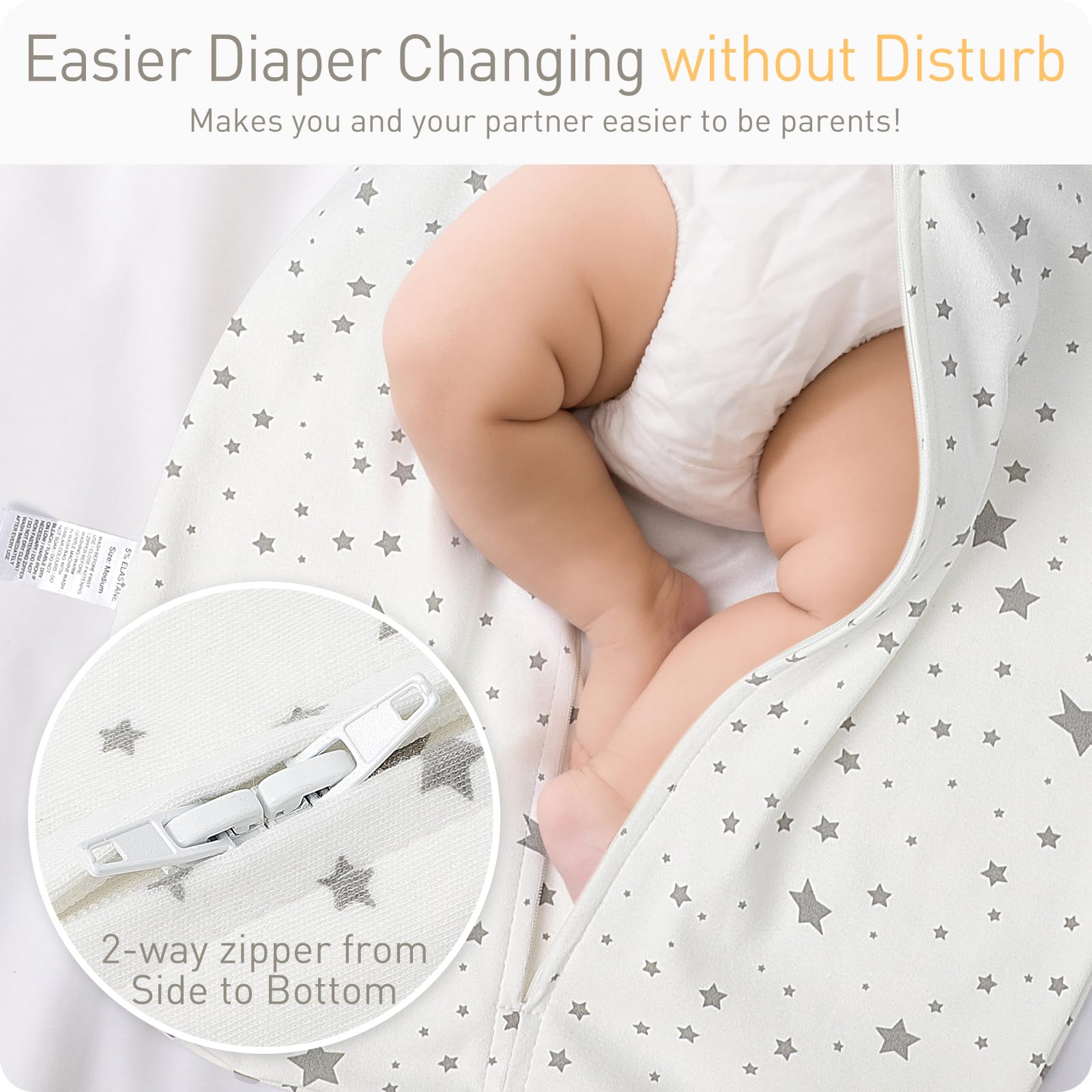 Amrcbb transitional swaddle sleep sack keeps baby cozy as a wearable blanket