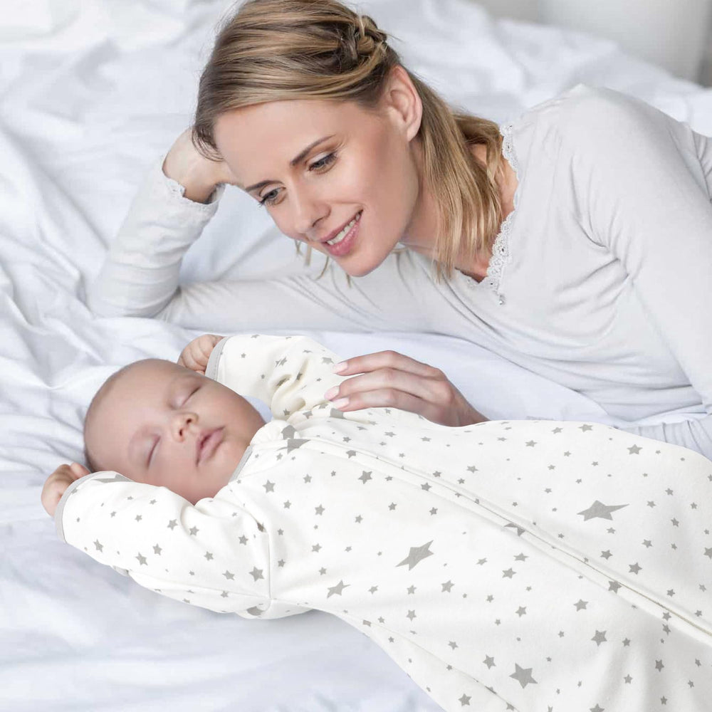 Amrcbb transitional swaddle snug-fit design provides womb-like security for sleep cycles