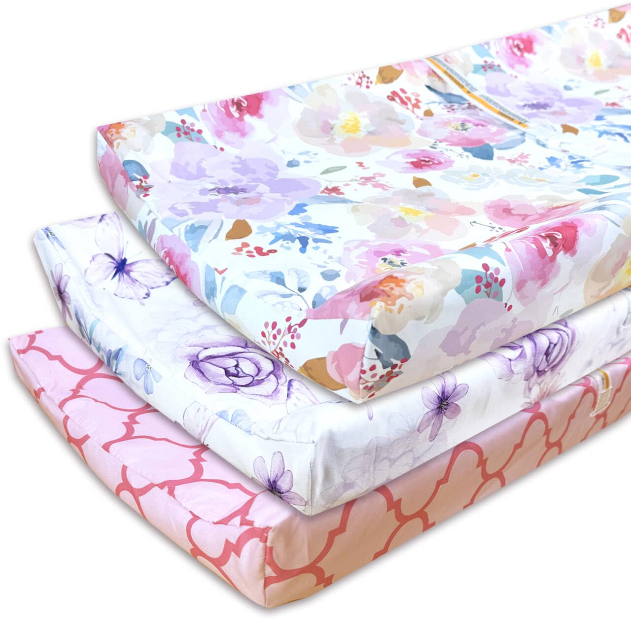 AMROSE classic patterns blend with nursery decor in soft pastel tones.