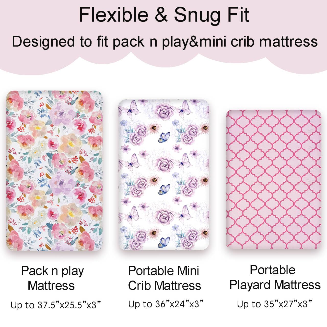AMROSE three-pack packaging makes a thoughtful baby shower gift.