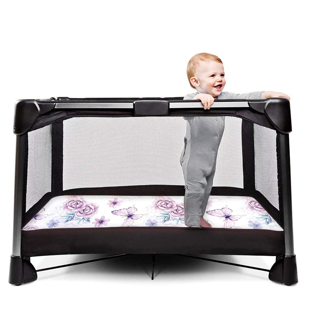 AMROSE silk-touch microfiber surface for skin-friendly baby comfort.