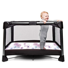 AMROSE silk-touch microfiber surface for skin-friendly baby comfort.