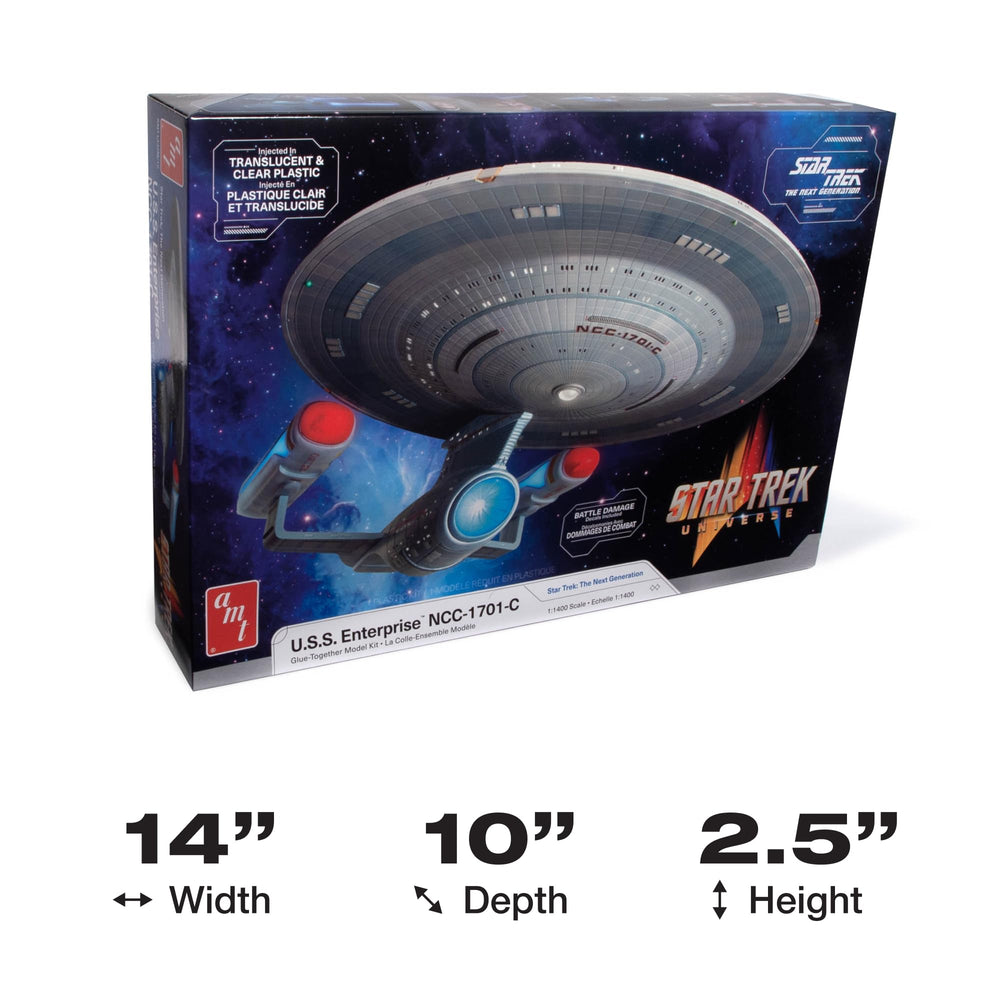 AMT Star Trek NCC-1701-C battle damage decals enable realistic customization