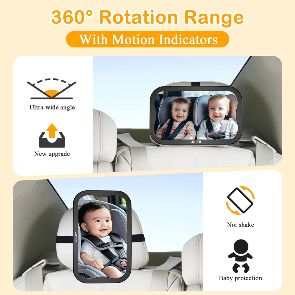 AMTIFO durable-long-lasting mirror withstands daily use and rough drives