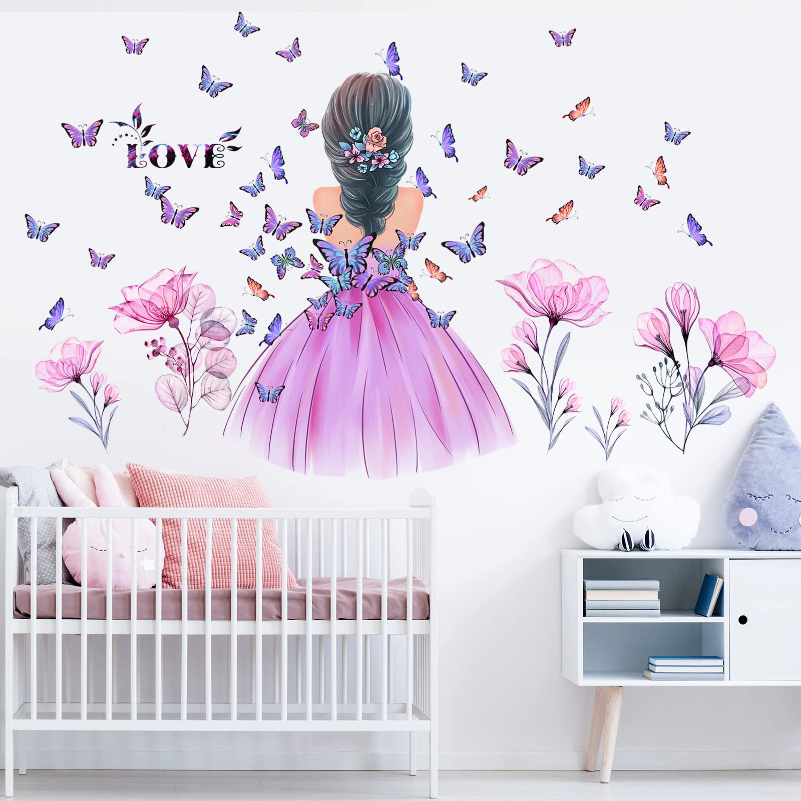 Amtoodopin two-sheet decal lets flexible nursery wall placement