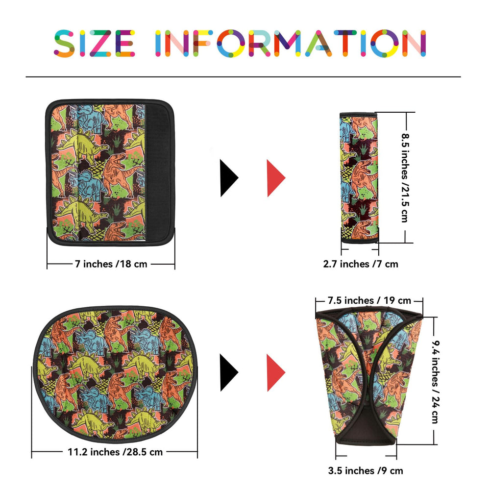 AMUSEPROFI plush seat belt cushion with unicorns offers gentle support for sensitive skin.