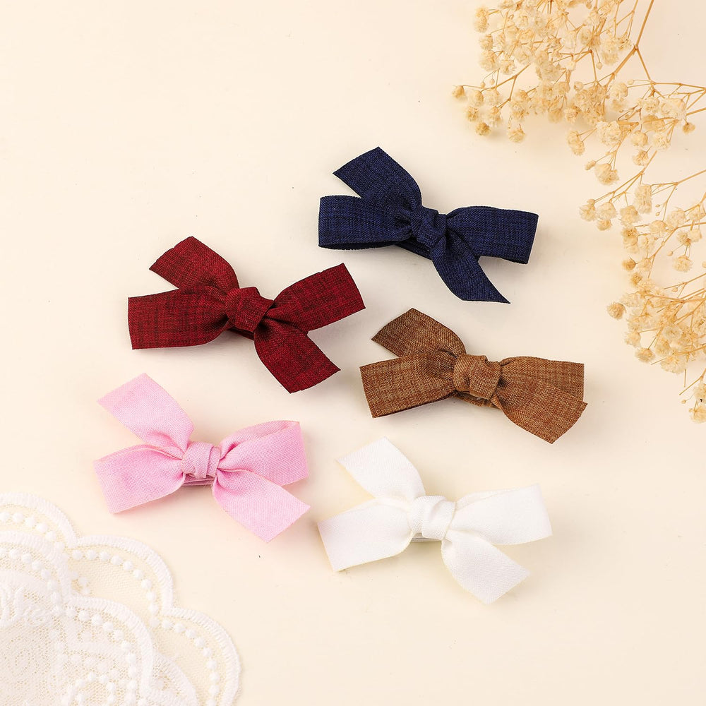 Amybasic 2pc white bows on display-ready packaging ideal gift.