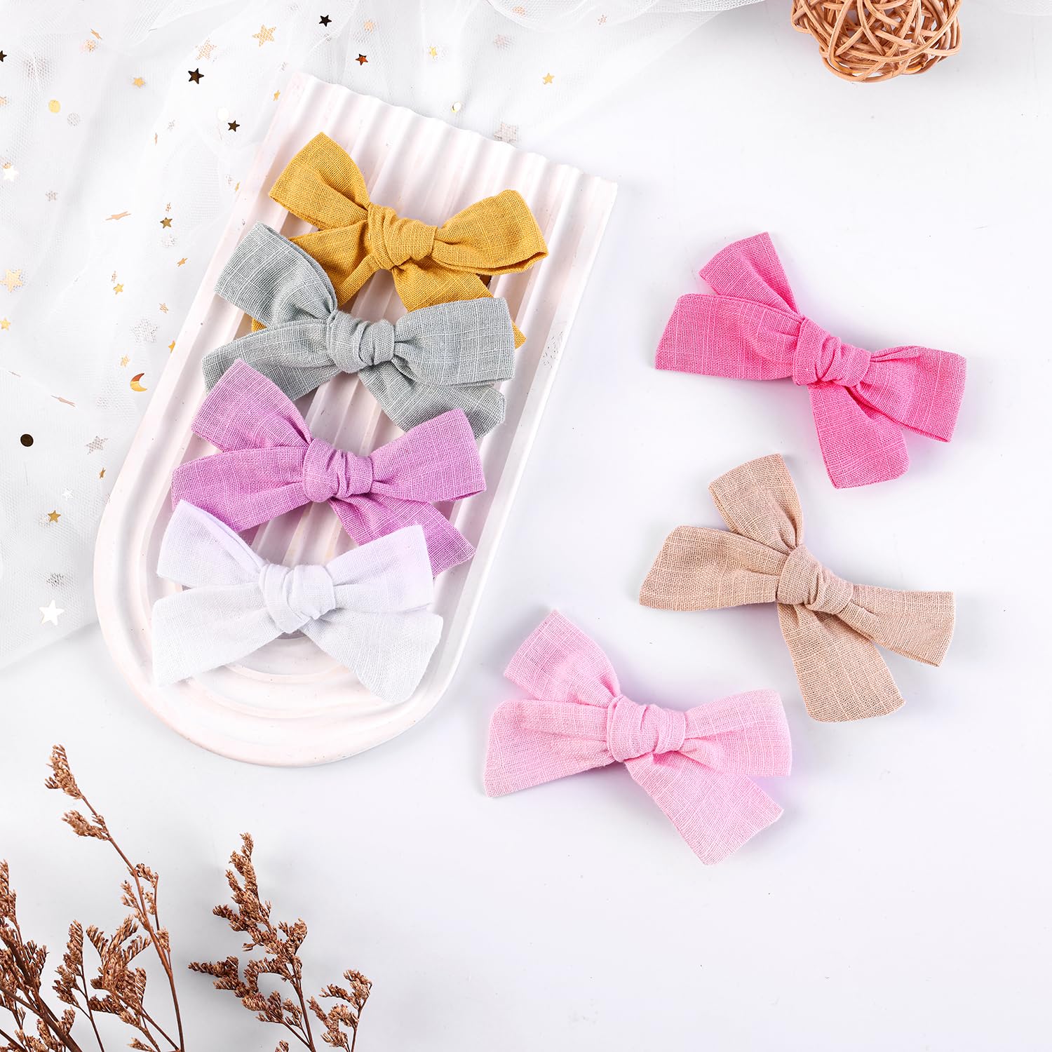 Amybasic alligator clip bow durable grip purple provides secure hold through playtime