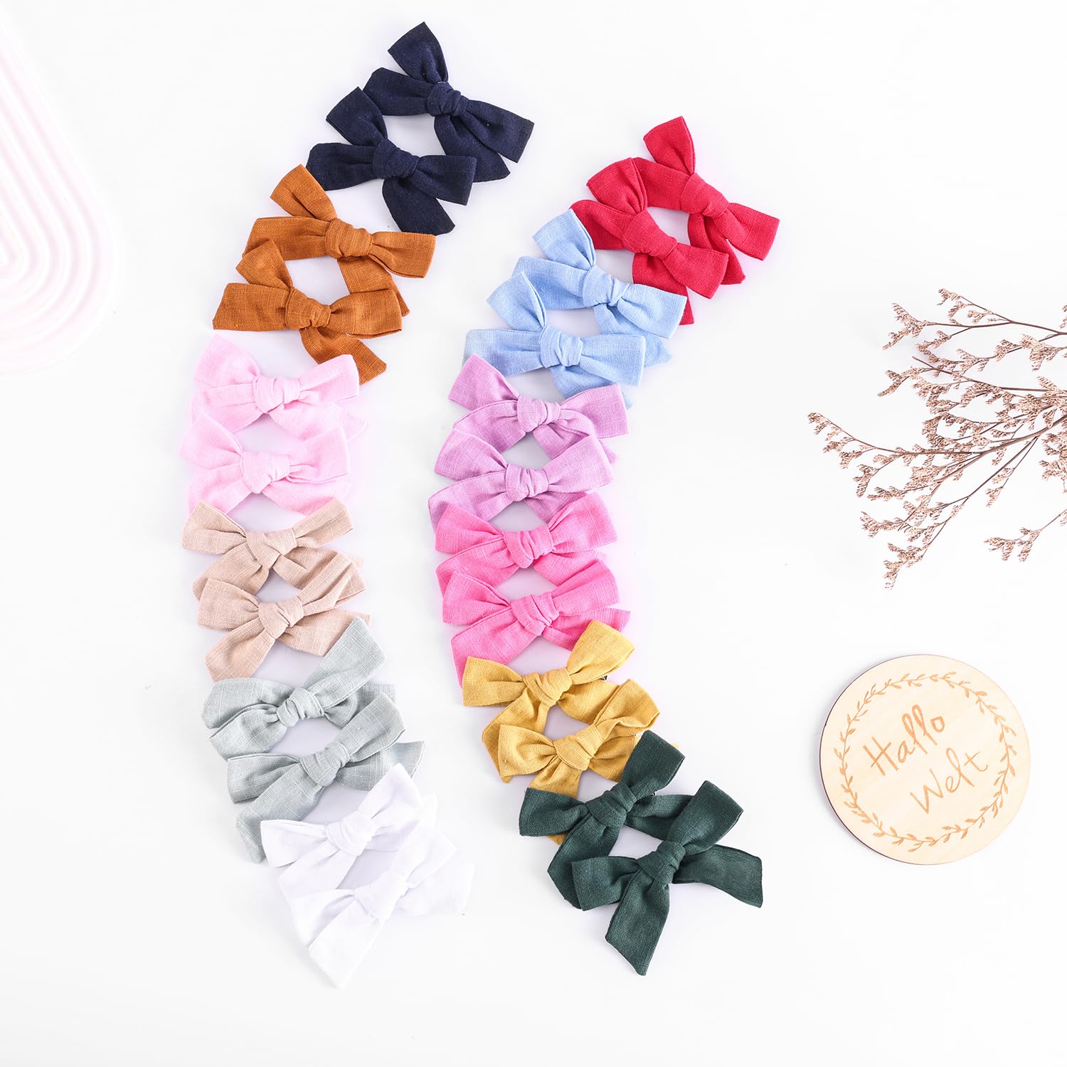Amybasic baby gift linen bow purple makes a thoughtful present for baby showers and birthdays
