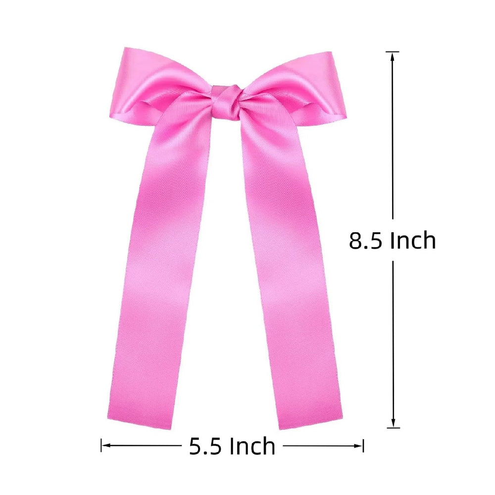 Amybasic bows for girls with secure clips suitable for thick or thin hair.