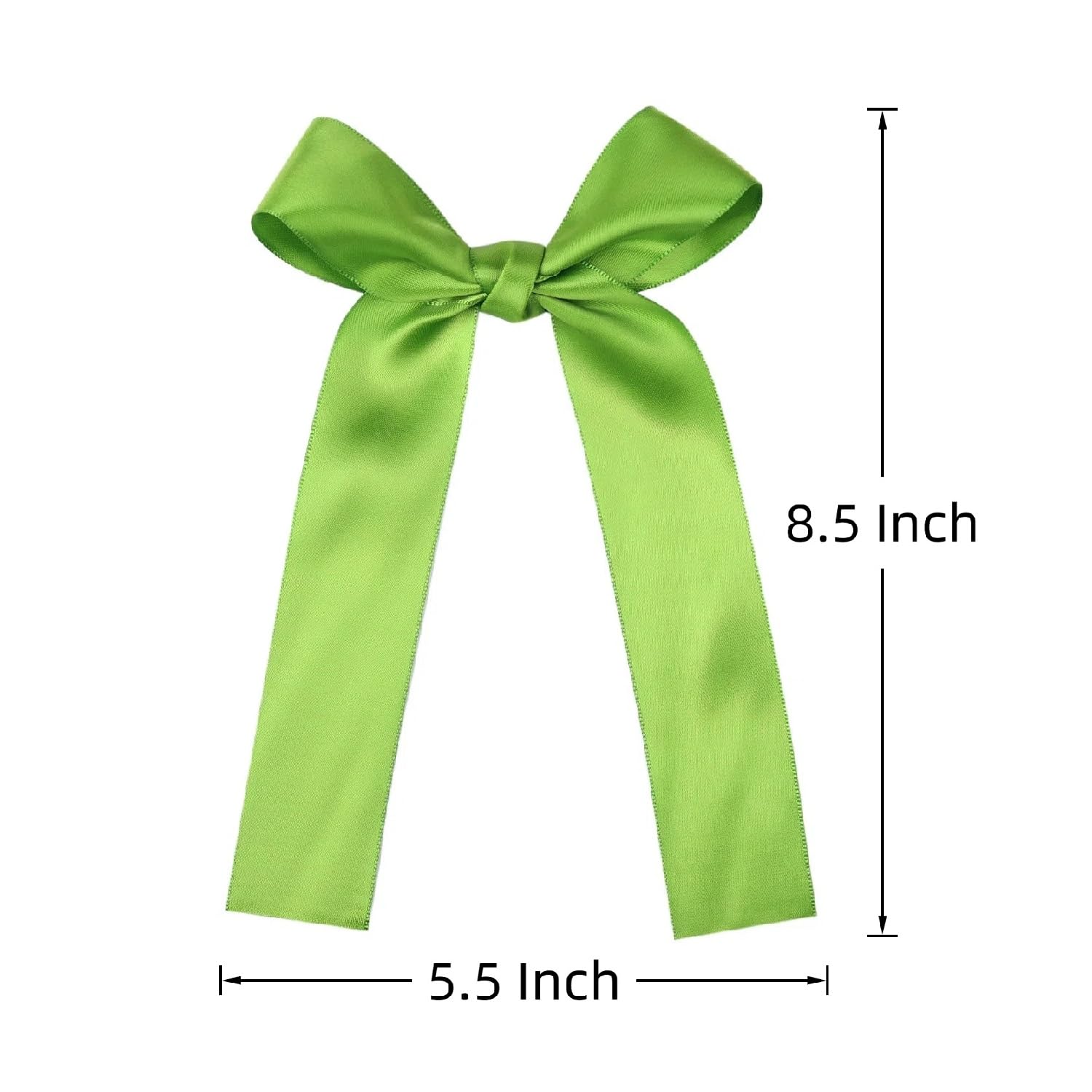 Amybasic girls wearing green bows with outfits for school or party.