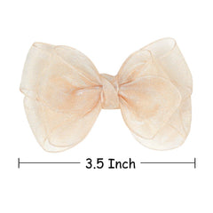 Amybasic organza bows add a refined touch to special occasions and photos.