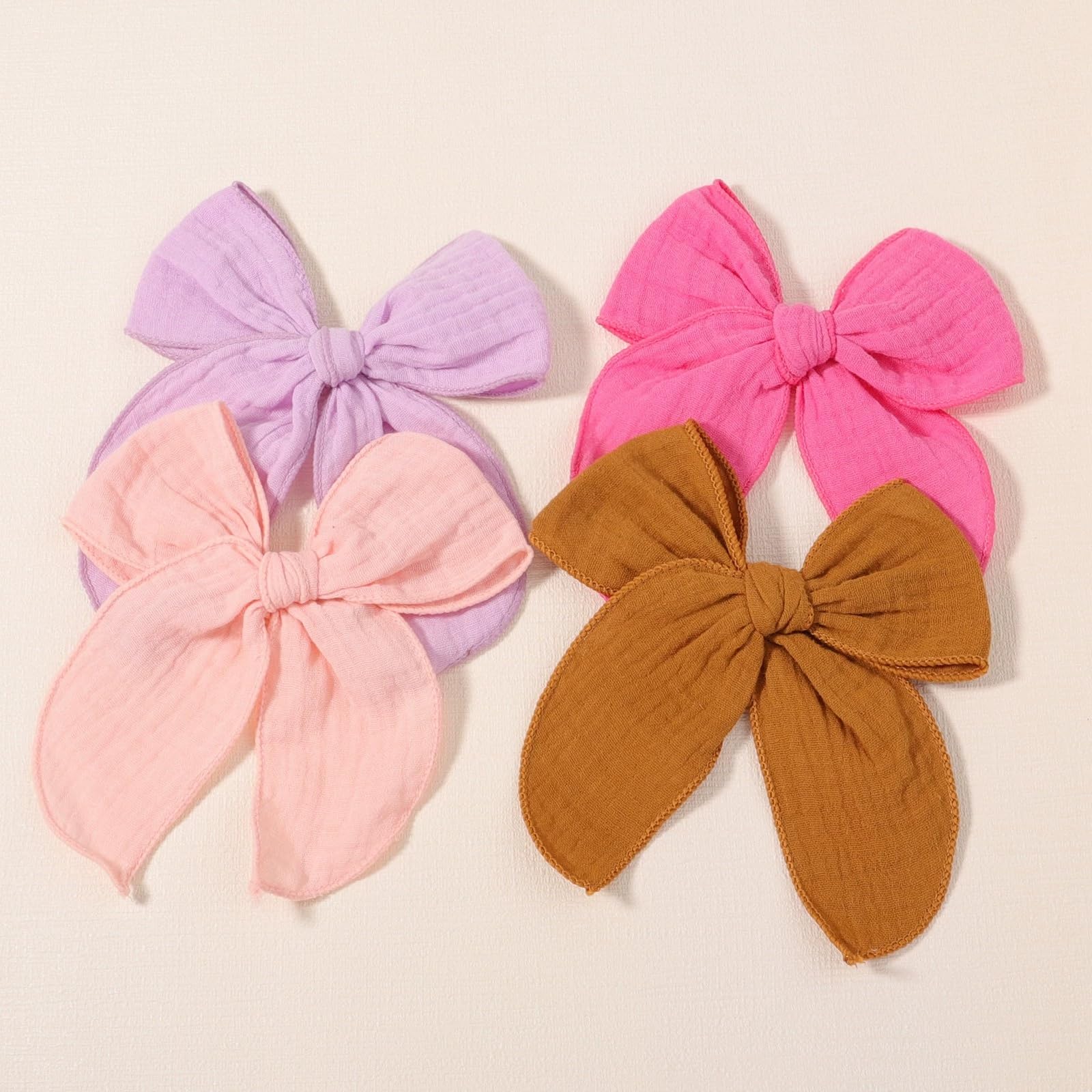 AMYDECOR bow in hair-model shows versatile styling for ponytails.