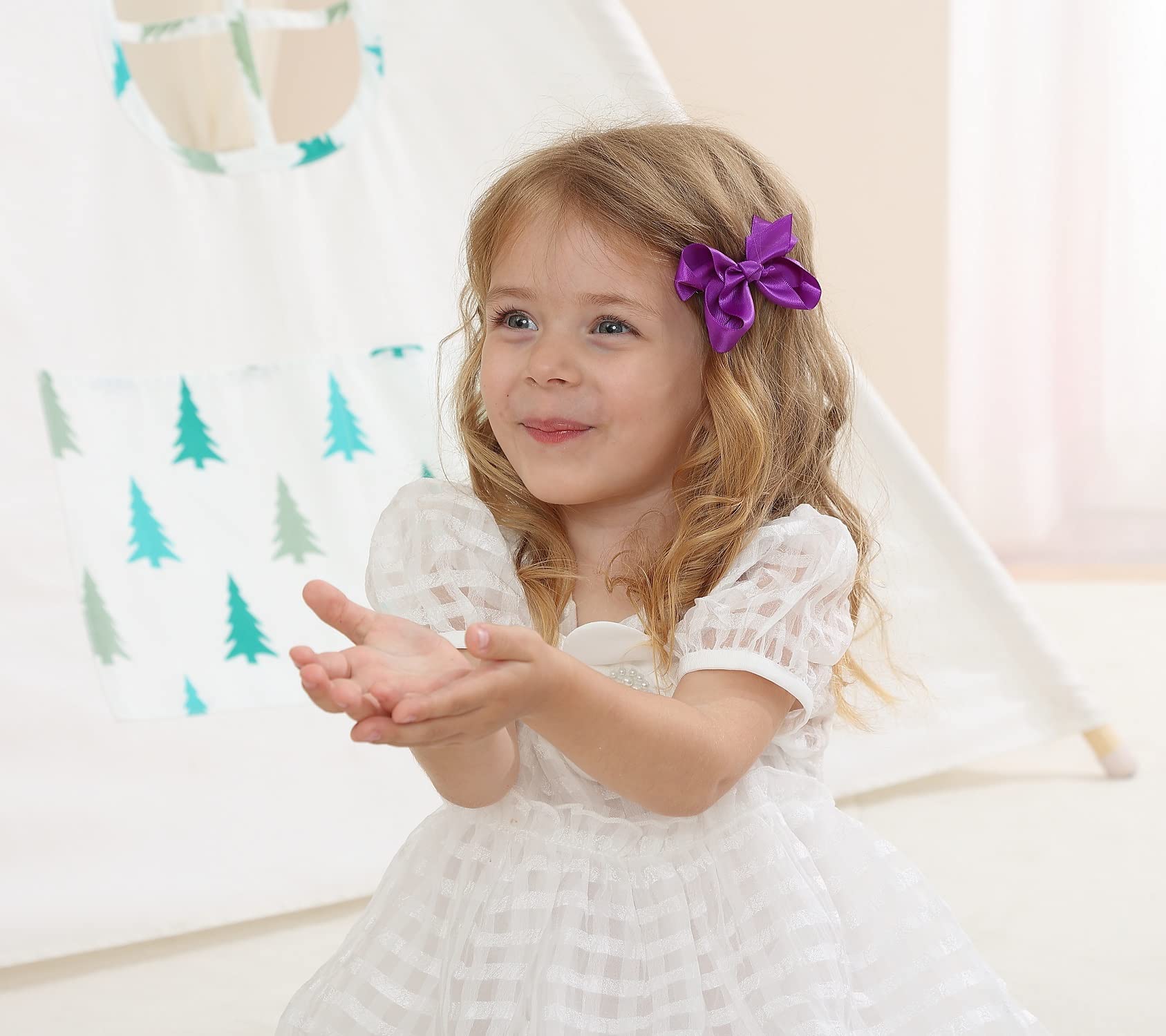 AMYDECOR gift-ready 2-pack purple bows for easy gifting.