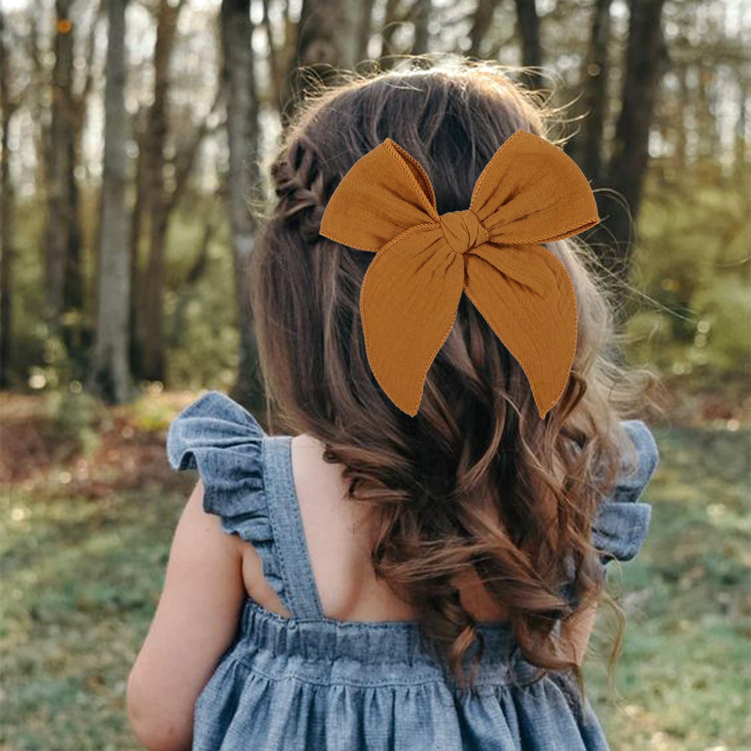 AMYDECOR handmade 5.5-inch bow adds chic detail to outfits.