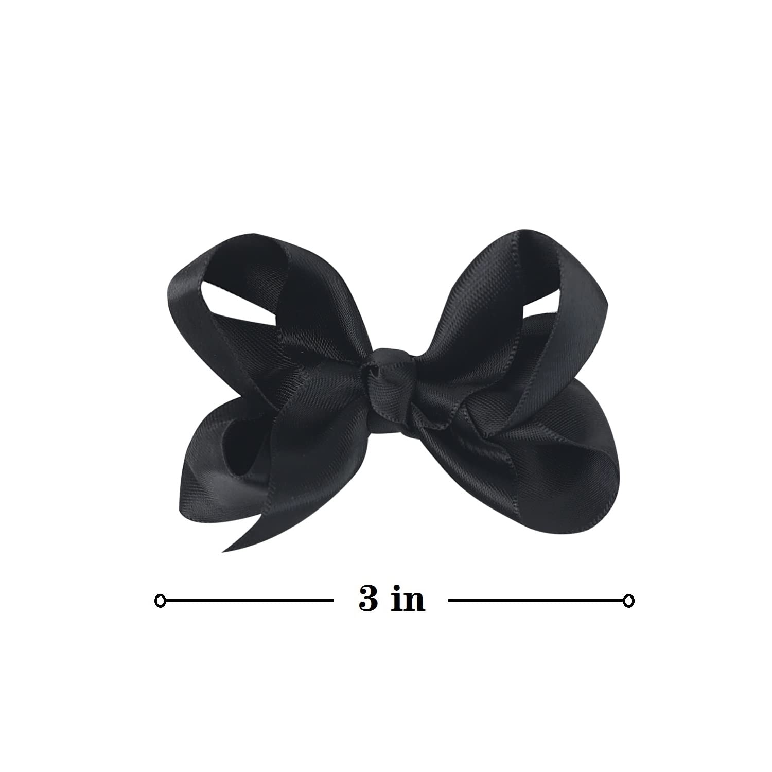 AMYDECOR two-pack satin bow black set ready for coordinating outfits