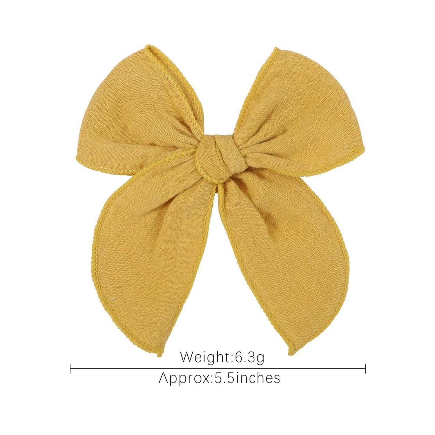 AMYDECOR Yellow Fable Bow stitching details reflect craftsmanship and durability for daily wear.