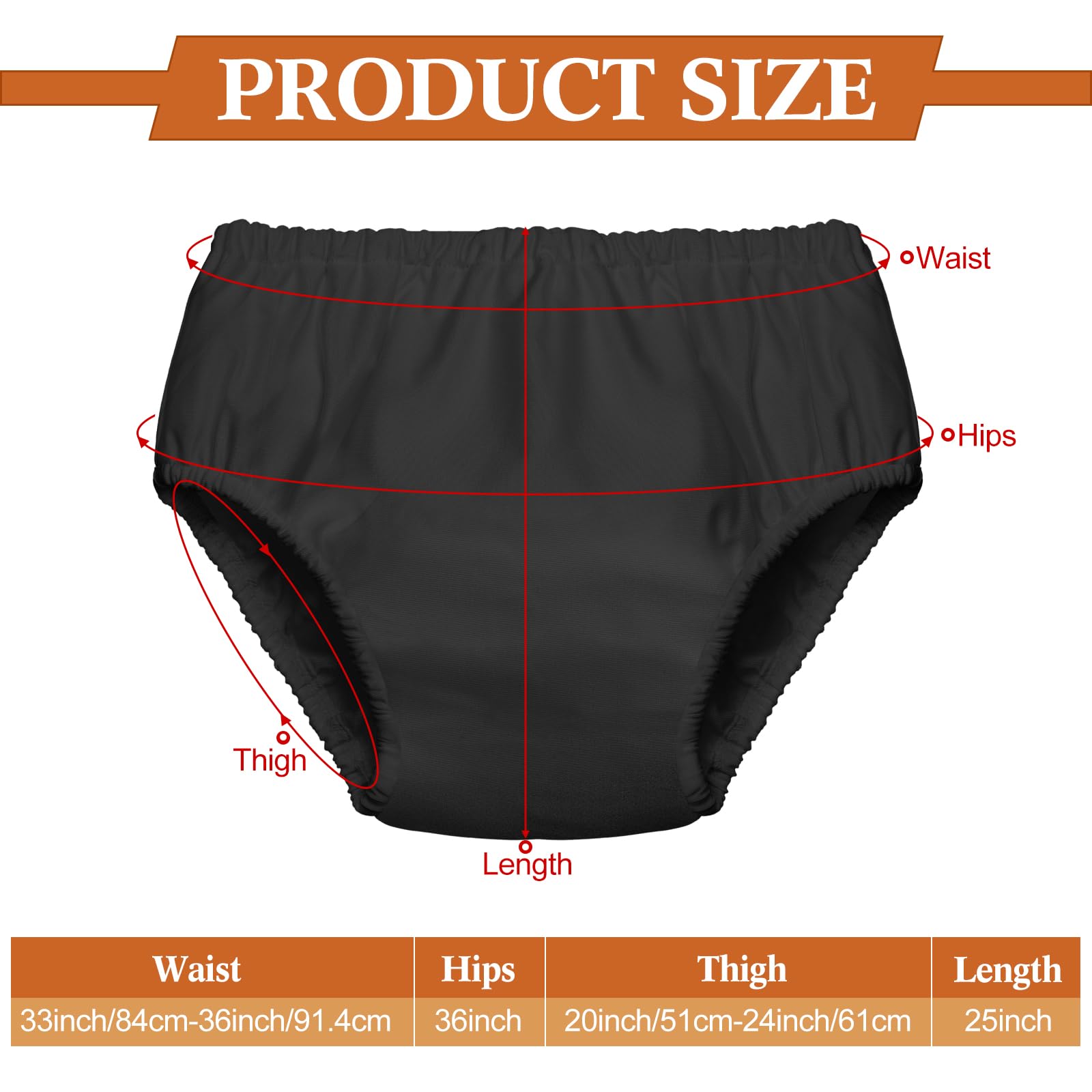 Amylove Swim Diaper Cover black side view highlighting leak-resistant fit