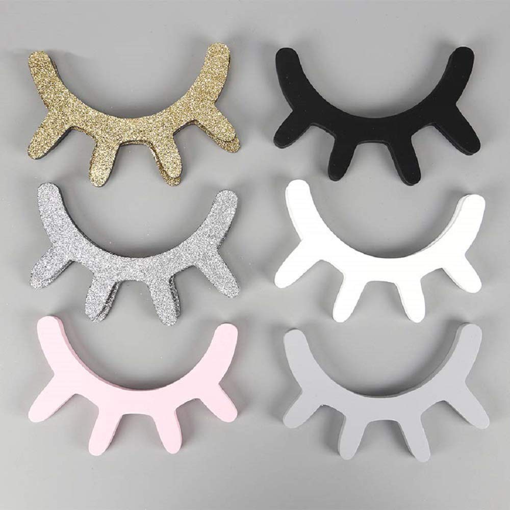 Amyzor nursery decor white eyelash decals easy to install.