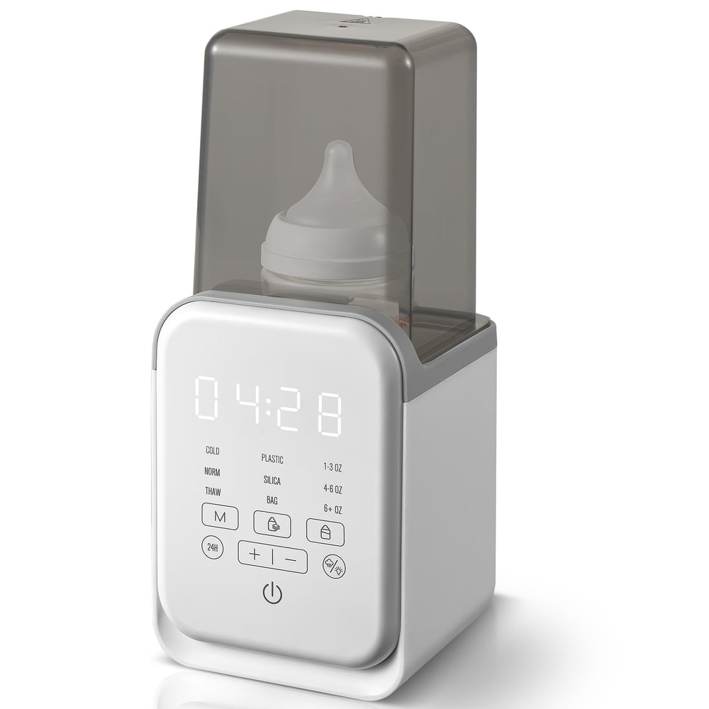 AMZBABYCHEF bottle warmer fast-heating mode for rapid milk warming on busy mornings.