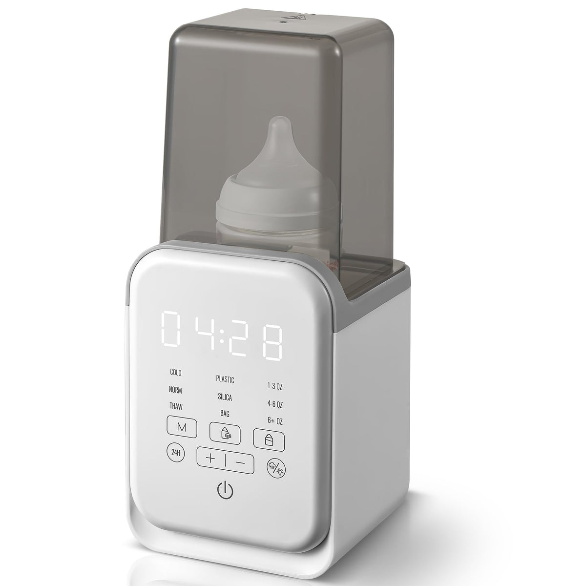 AMZBABYCHEF bottle warmer fast-heating mode for rapid milk warming on busy mornings.