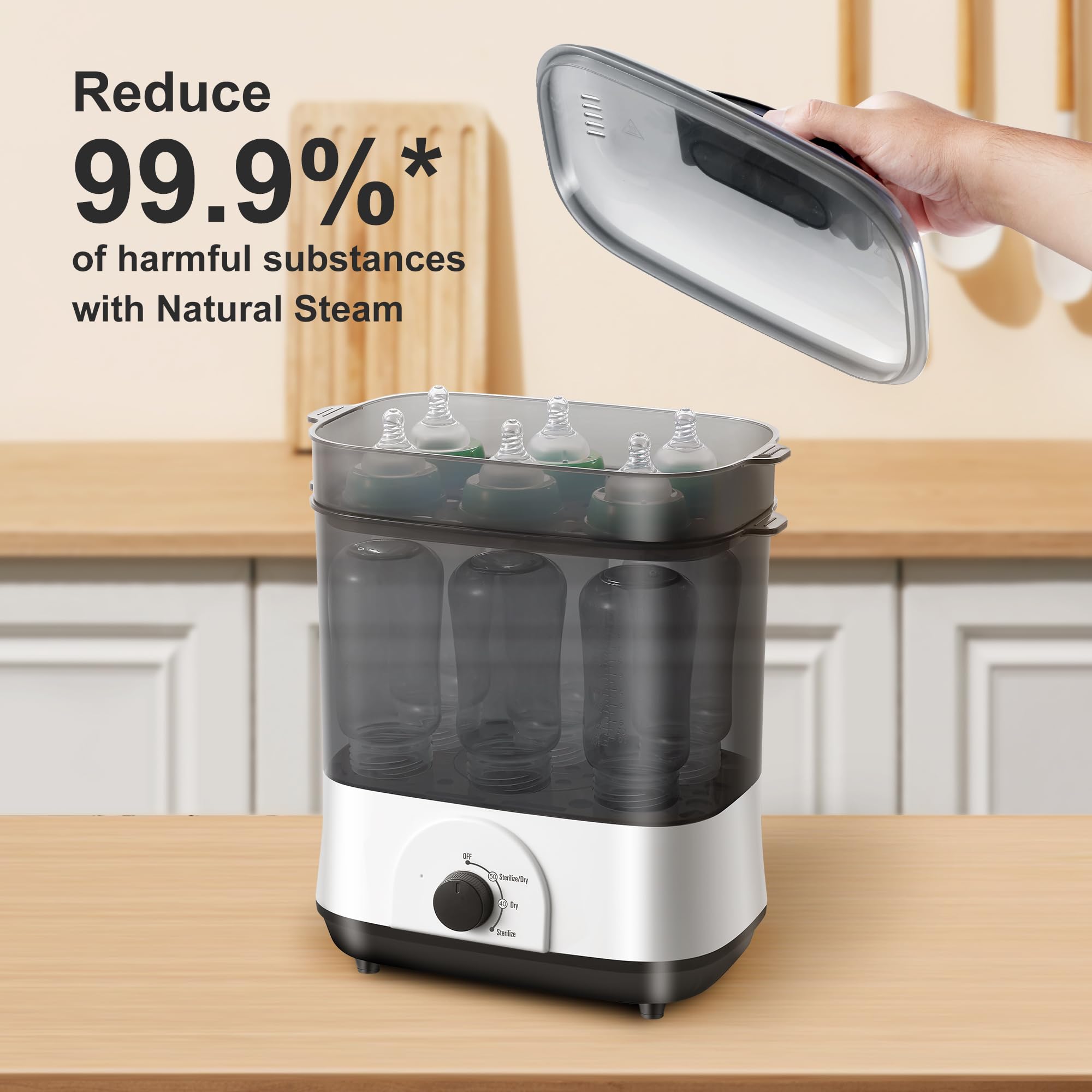 AMZBABYCHEF removable parts ease cleaning and maintenance.
