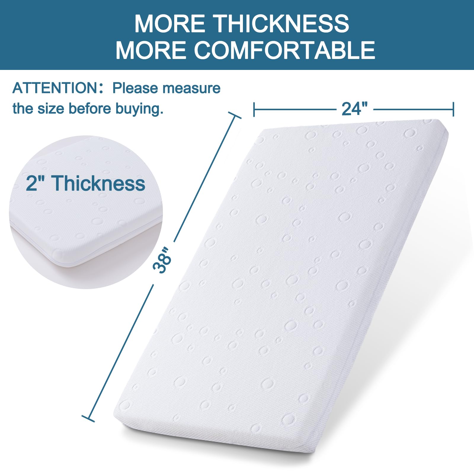 Amzreine bassinet mattress waterproof cover for quick cleanup after spills