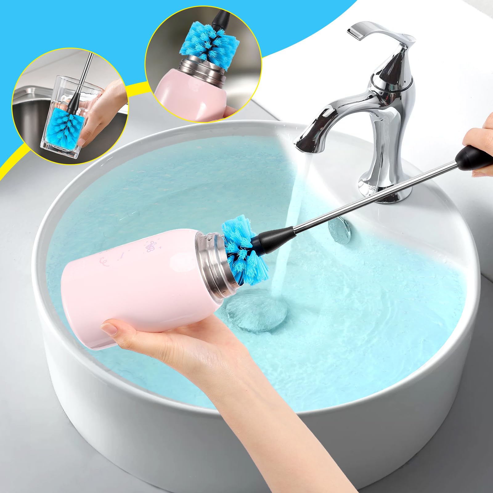 AnDocK spout cleaning brush targets spouts and lips with ease