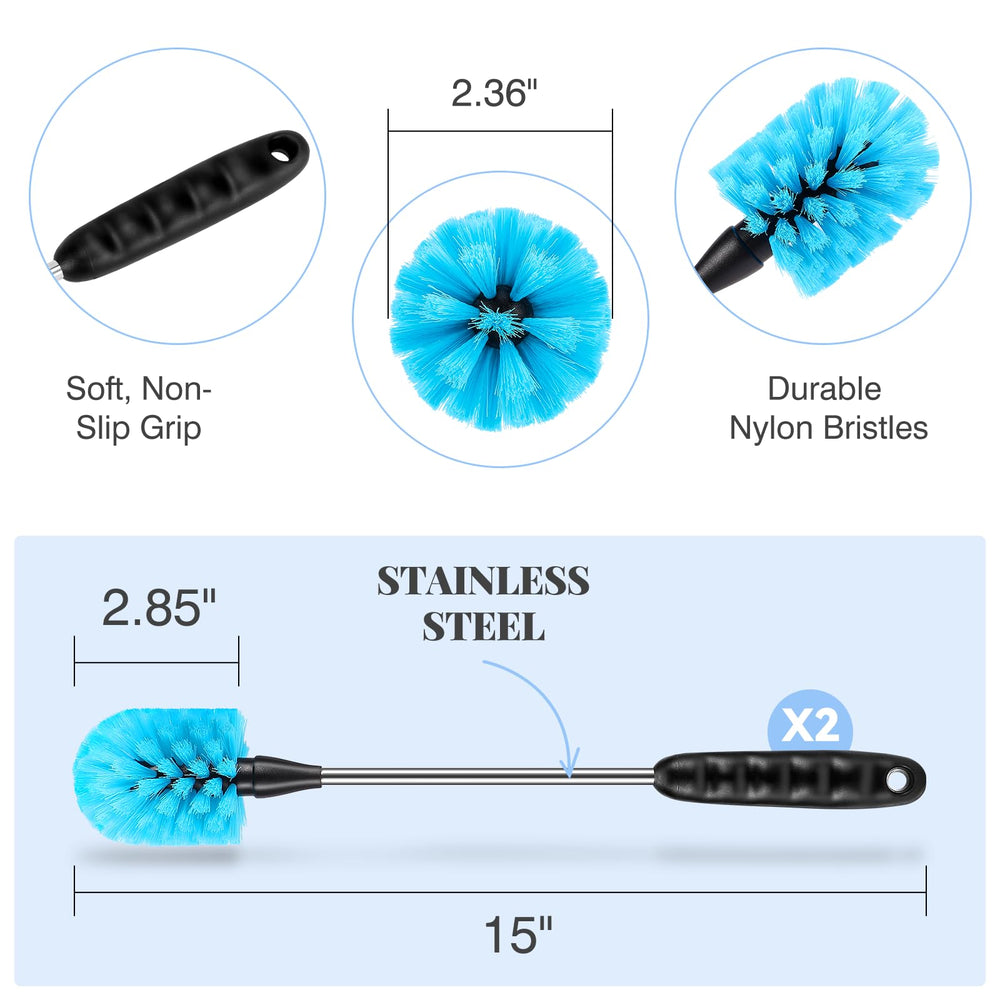 AnDocK straw cleaning brush cleans straws and tubes quickly