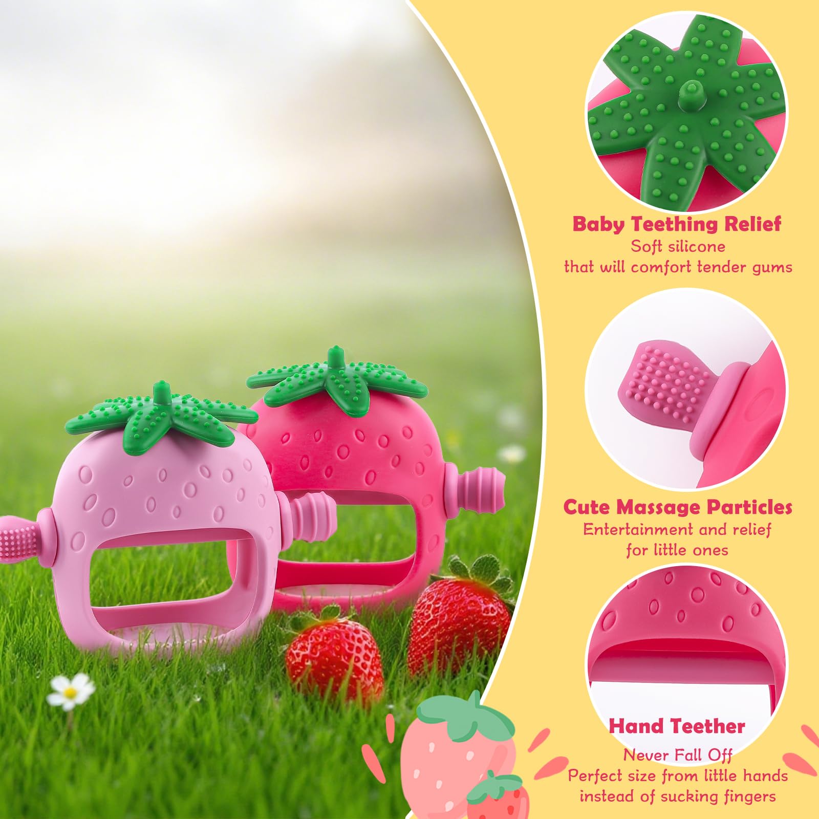 Anboor teether wrist clip hollow design stays within reach.