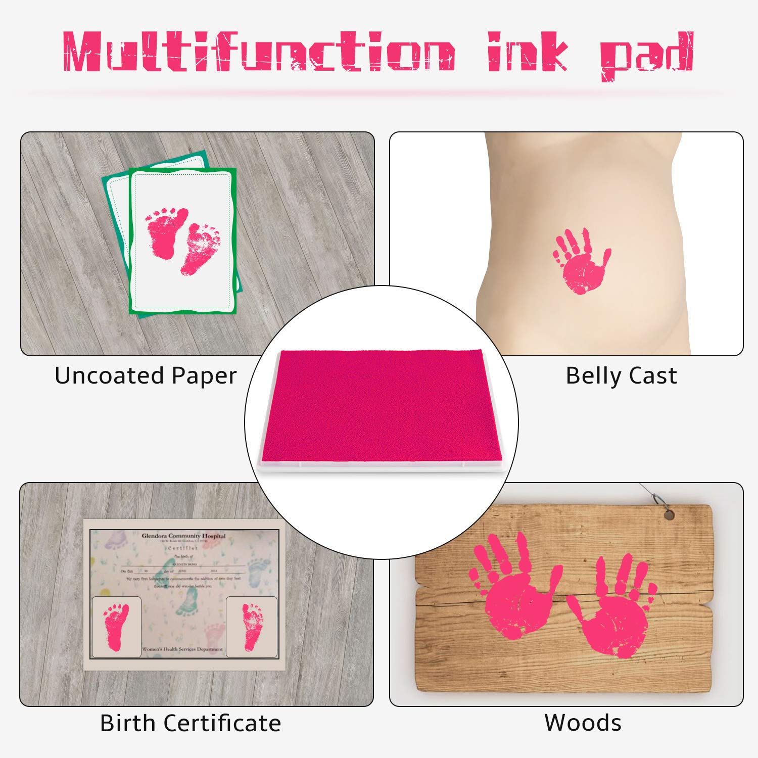 Ancwzoz dog-paw print inkpad for pet keepsake art