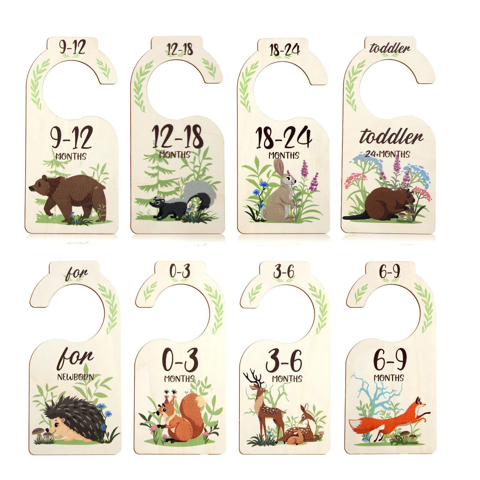 Ancydekor baby closet dividers 8pc close-up with smooth edges protecting fabrics