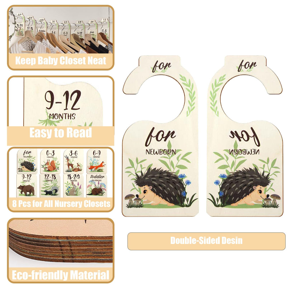 Ancydekor baby closet dividers 8pc in closet organized for quick outfit selection