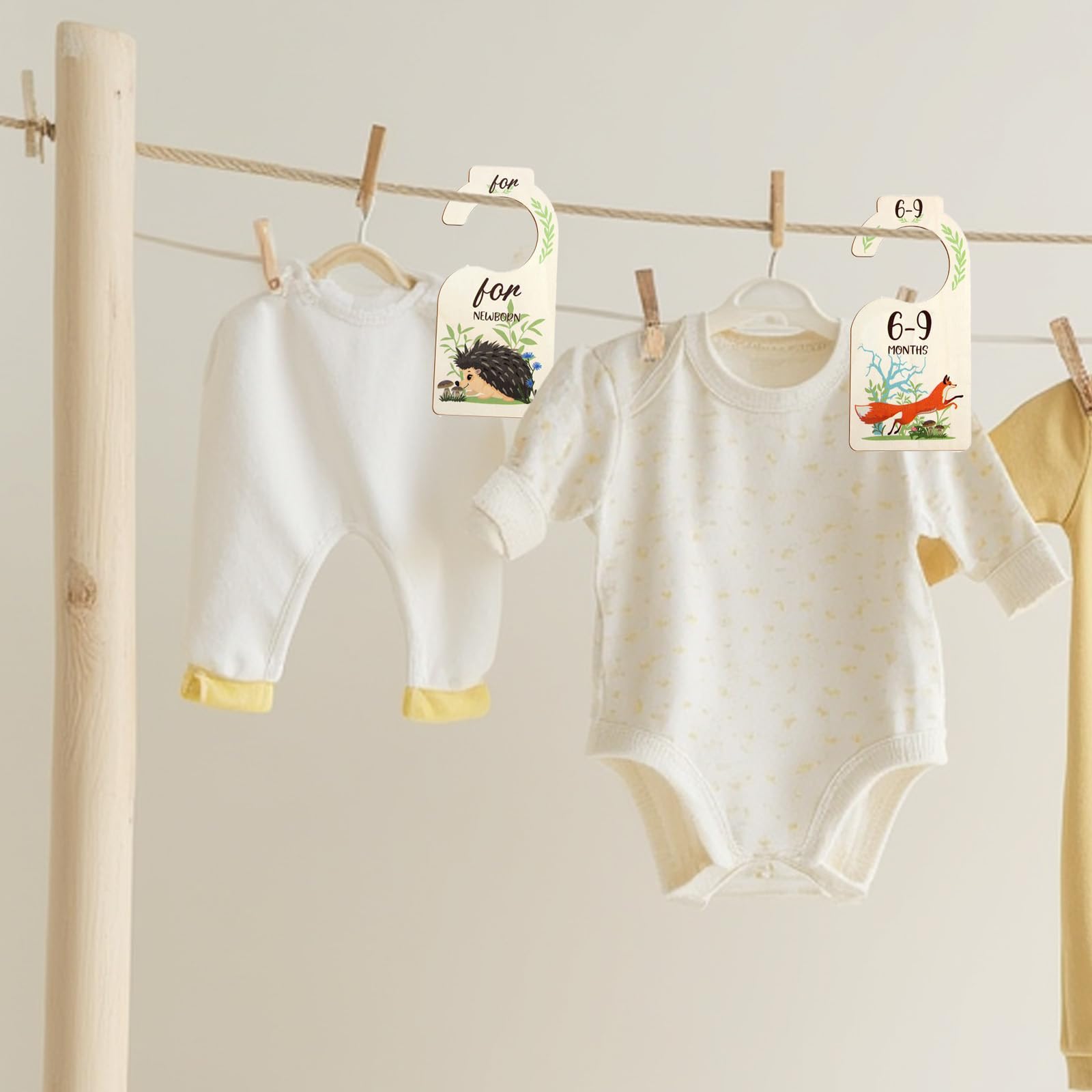 Ancydekor baby closet dividers gender-neutral design complements any nursery decor