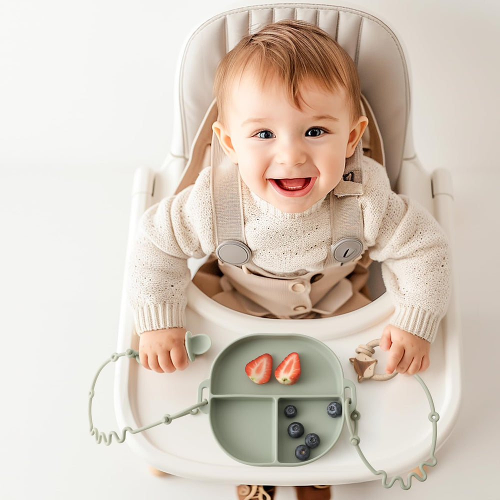 Andy Bear chewable silicone spoons for gentle self-feeding and teething