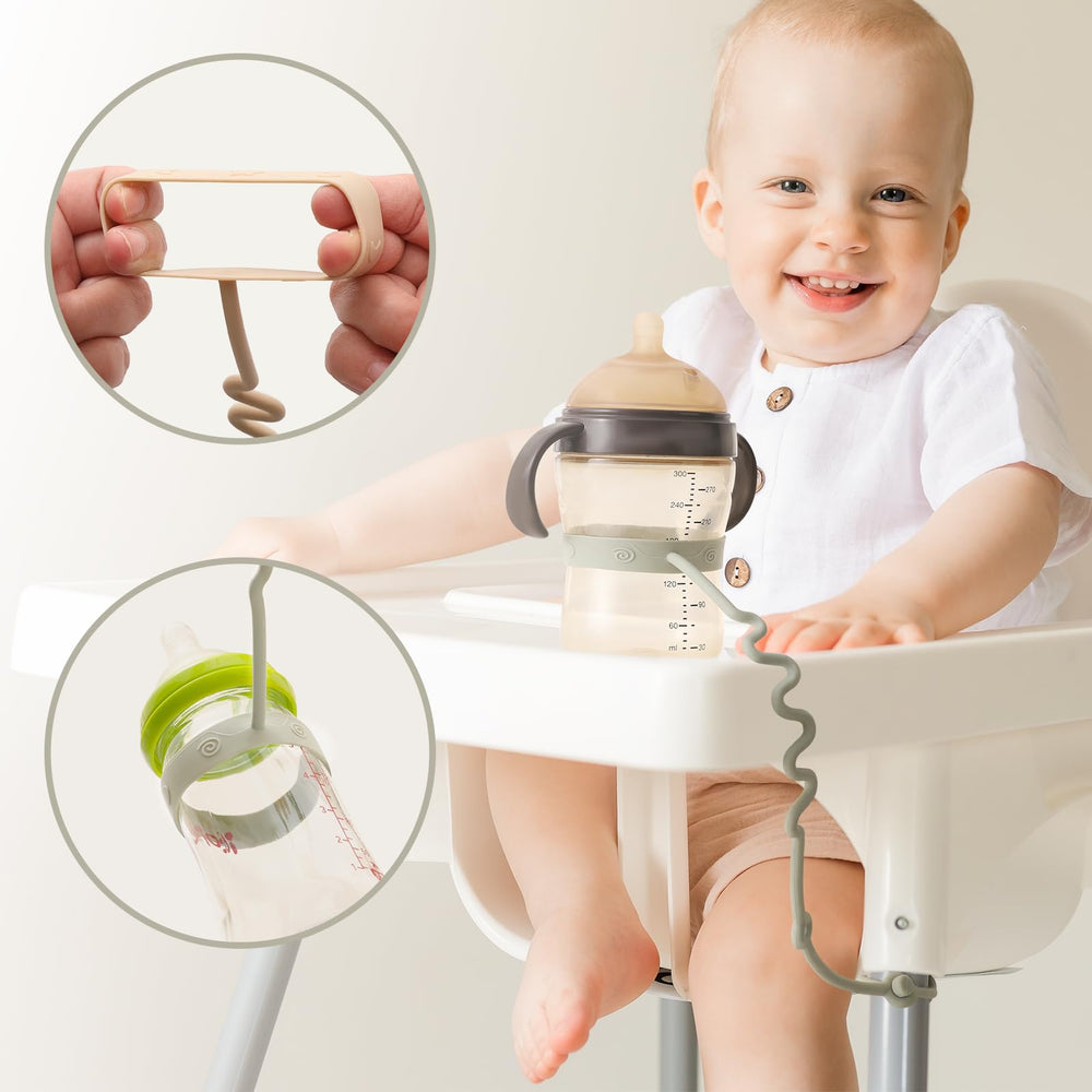 Andy Bear silicone straps are washable and boil-safe for reuse.